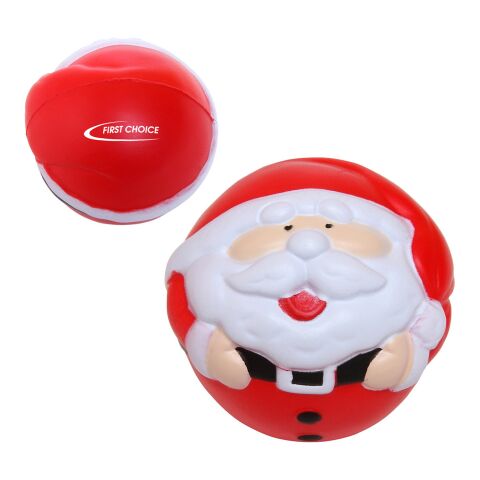 Happy Holiday Santa Shape Stress Ball Standard | Red | No Imprint | not available | not available