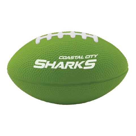 Football Shape Stress Ball 5&quot; Standard | Lime | No Imprint | not available | not available