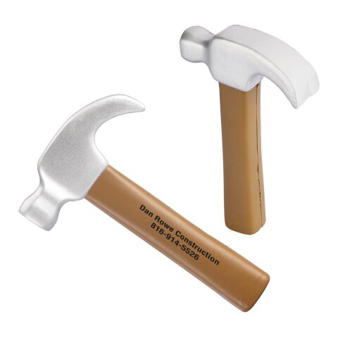 Hammer Shape Stress Ball Standard | Brown | No Imprint | not available | not available