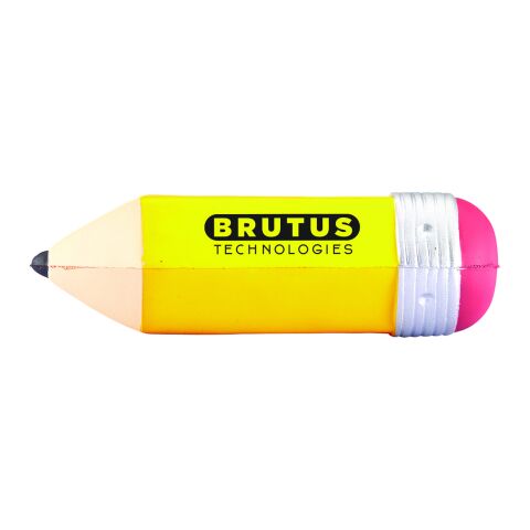 Pencil Shape Stress Ball Standard | Yellow | No Imprint | not available | not available