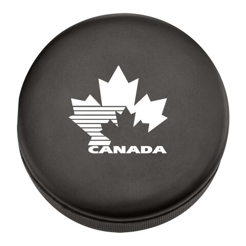 Hockey Puck Shape Stress Ball Standard | Matte Black | No Imprint | not available | not available