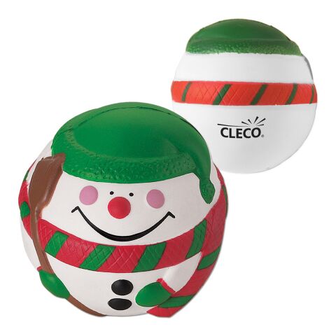 Happy Holiday Snowman Shape Stress Ball