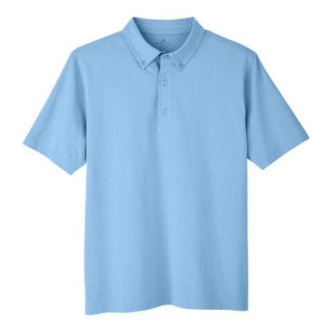 Men&#039;s Lakeshore Stretch Cotton Performance Polo Pale Blue | L | No Imprint | not available | not available