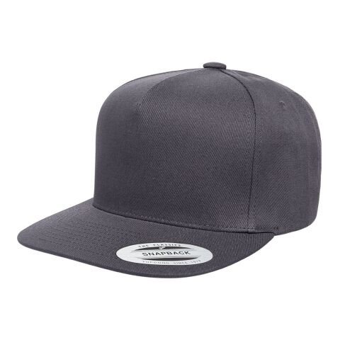 Adult Cotton Twill Snapback Cap Gray | CUSTOM (OS) | No Imprint | not available | not available