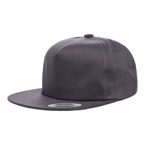 Adult Unstructured Snapback Cap Charcoal | CUSTOM (OS) | No Imprint | not available | not available